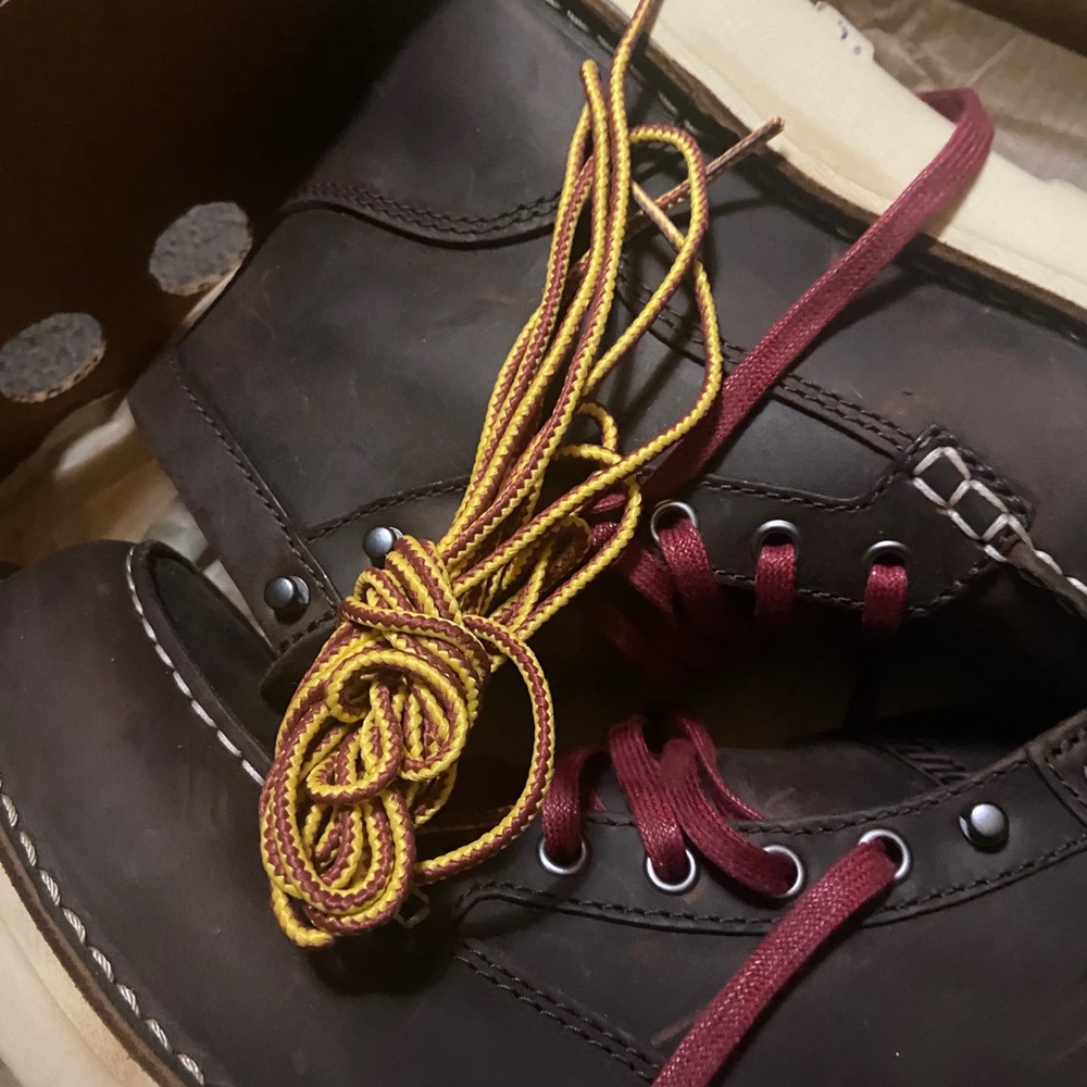 Danner USA “bull run” steel toe / moc-toe boots